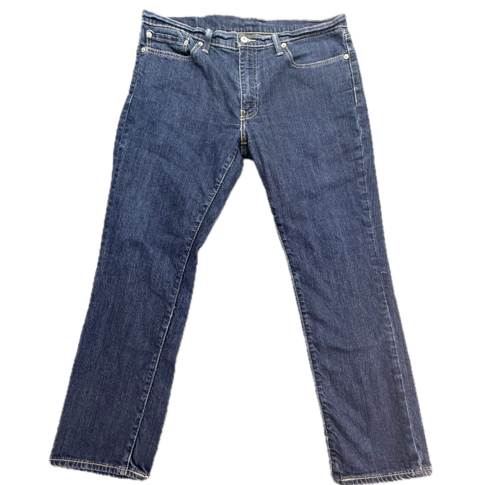 Levi Strauss 505 Regular Fit Dark Wash Denim Jeans Mens W36 L29